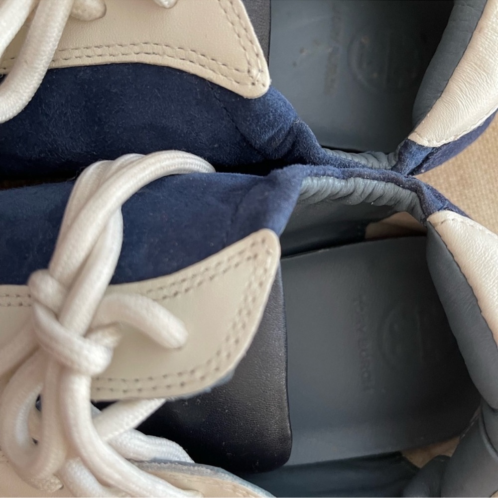 Tory Burch Blue and White Athletic Shoes - Picture 7 of 8